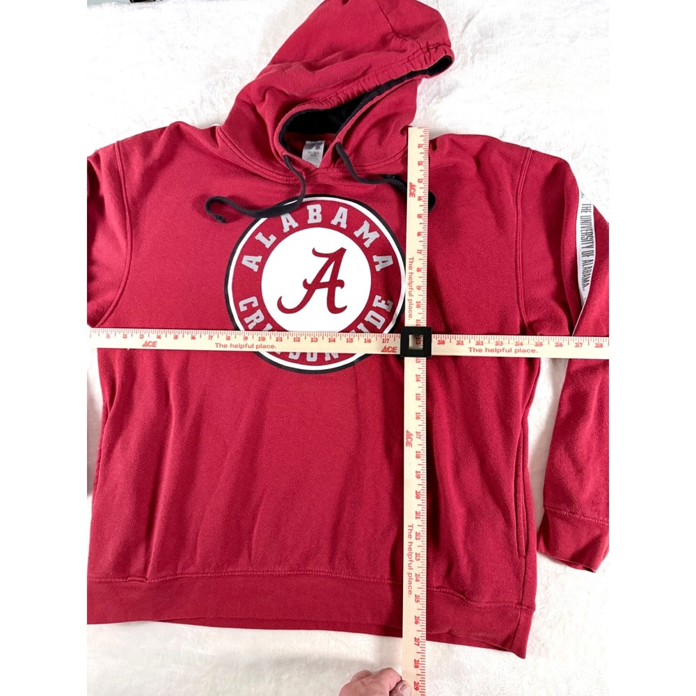 Alabama Crimson Tide Hoodie Red Pullover Graphic Logo Mens XL - Picture 4 of 8